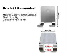 Lade das Bild in den Galerie-Viewer, Massiver Edelstahl Rasier Halter