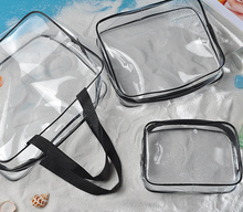 Lade das Bild in den Galerie-Viewer, Die coole transparente Toiletttasche -NEU-