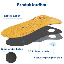 Lade das Bild in den Galerie-Viewer, Premium Echt Leder Einlegesohle