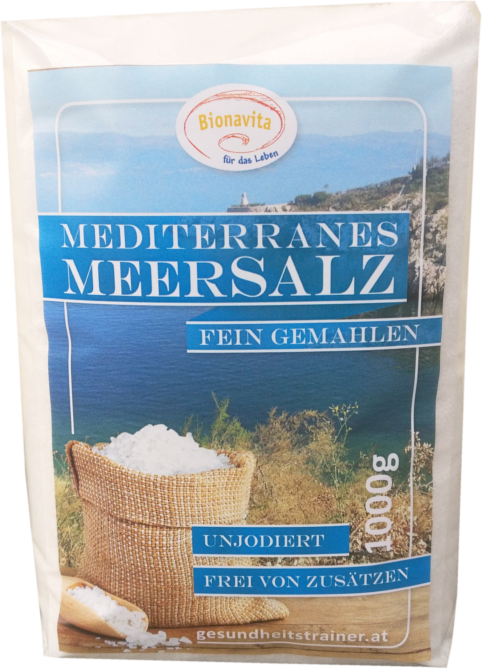 Naturbelassenes Mediteranes Meer Salz fein 1000g